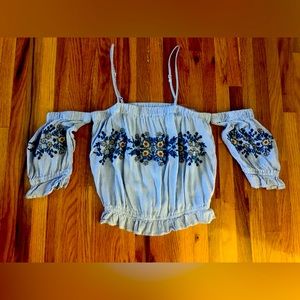 AE crop blouse